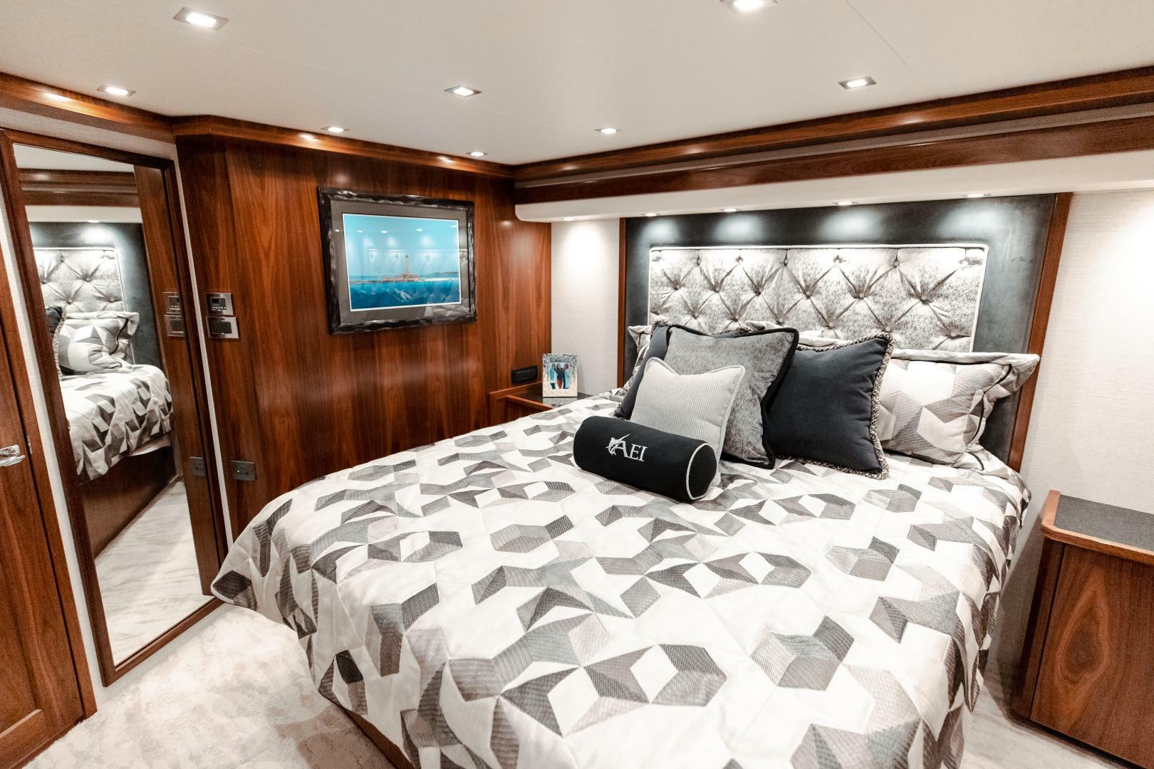 Slide: The Image of 2020 Viking 72 Convertible - AEI - Master Stateroom - 4757851
