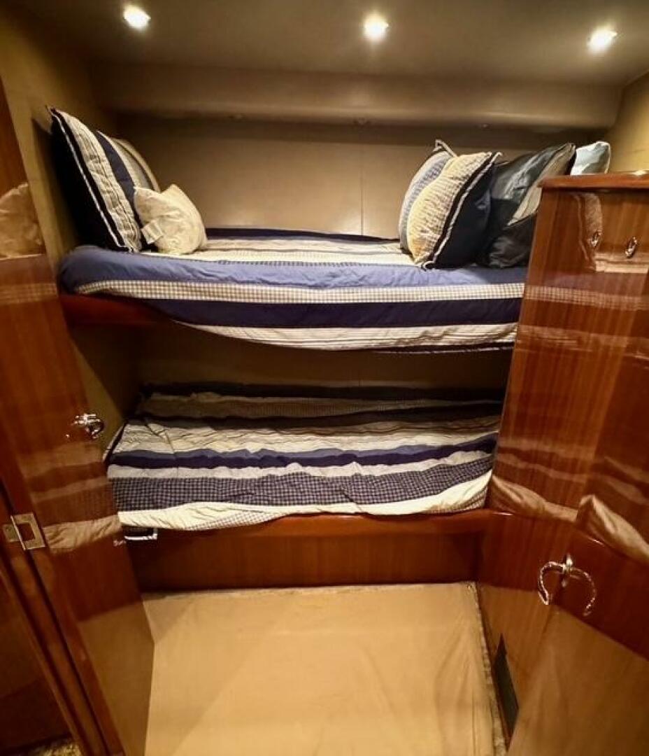 Slide: The Image of 2005 Viking 74 Convertible 'Liquid Gold' Guest Stateroom - 5427079