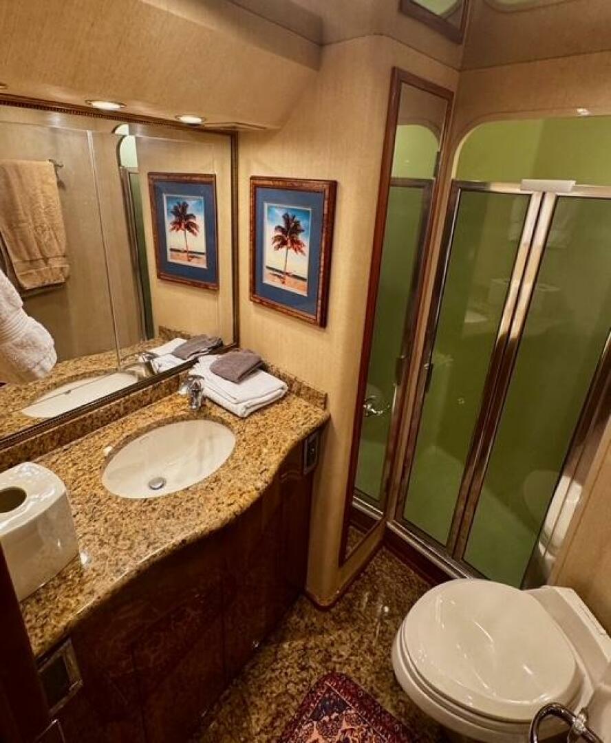 Slide: The Image of 2005 Viking 74 Convertible 'Liquid Gold' Forward Head - 5427085