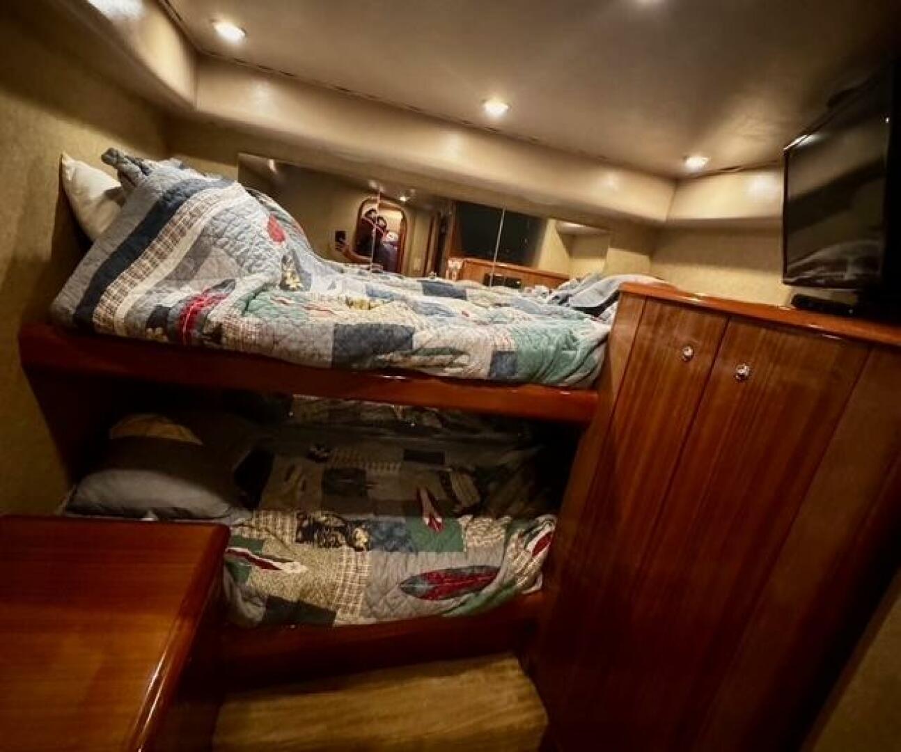 Slide: The Image of 2005 Viking 74 Convertible 'Liquid Gold' Crew Quarters - 5427088
