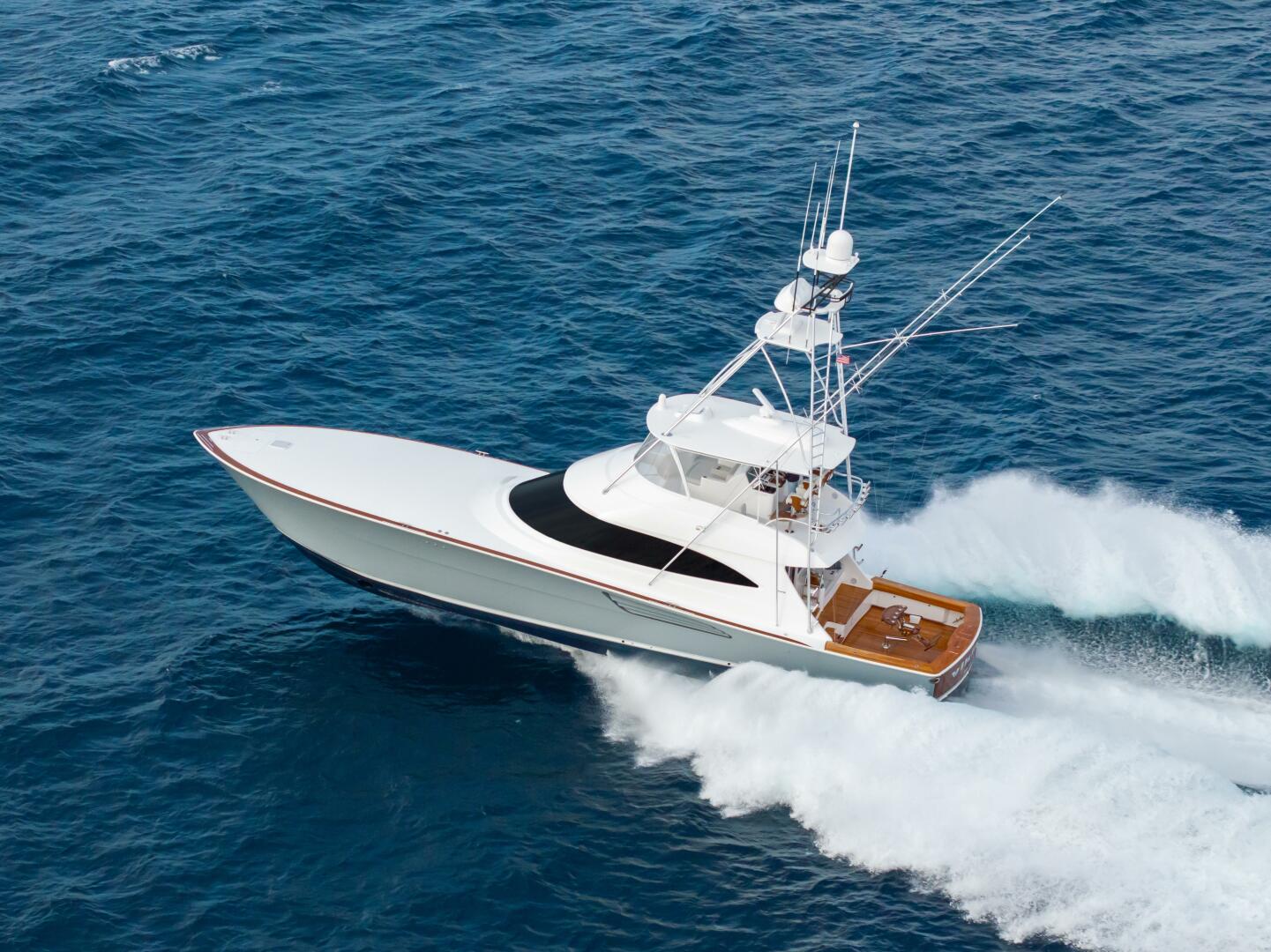 Slide: The Image of 2025 74 Viking Yacht Convertible Profile - 5380071
