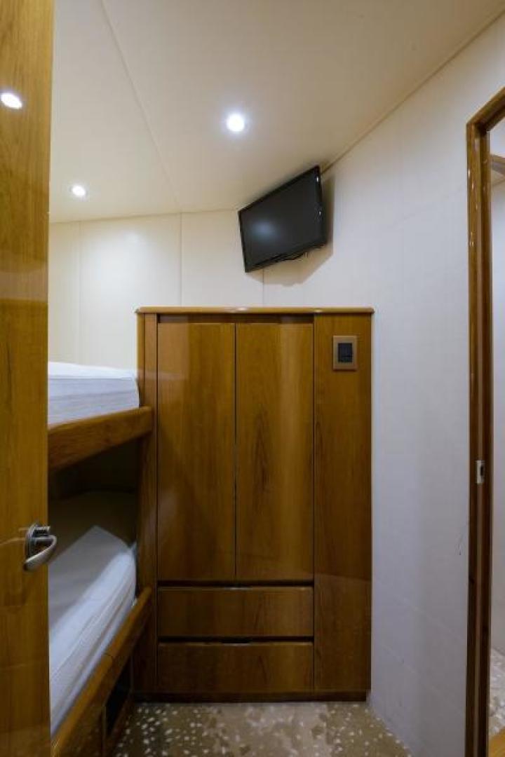 Slide: The Image of Viking 76 - Osh It - Forward Port Guest Stateroom 2014 Viking 76 Enclosed Bridge - Osh It - 1539893