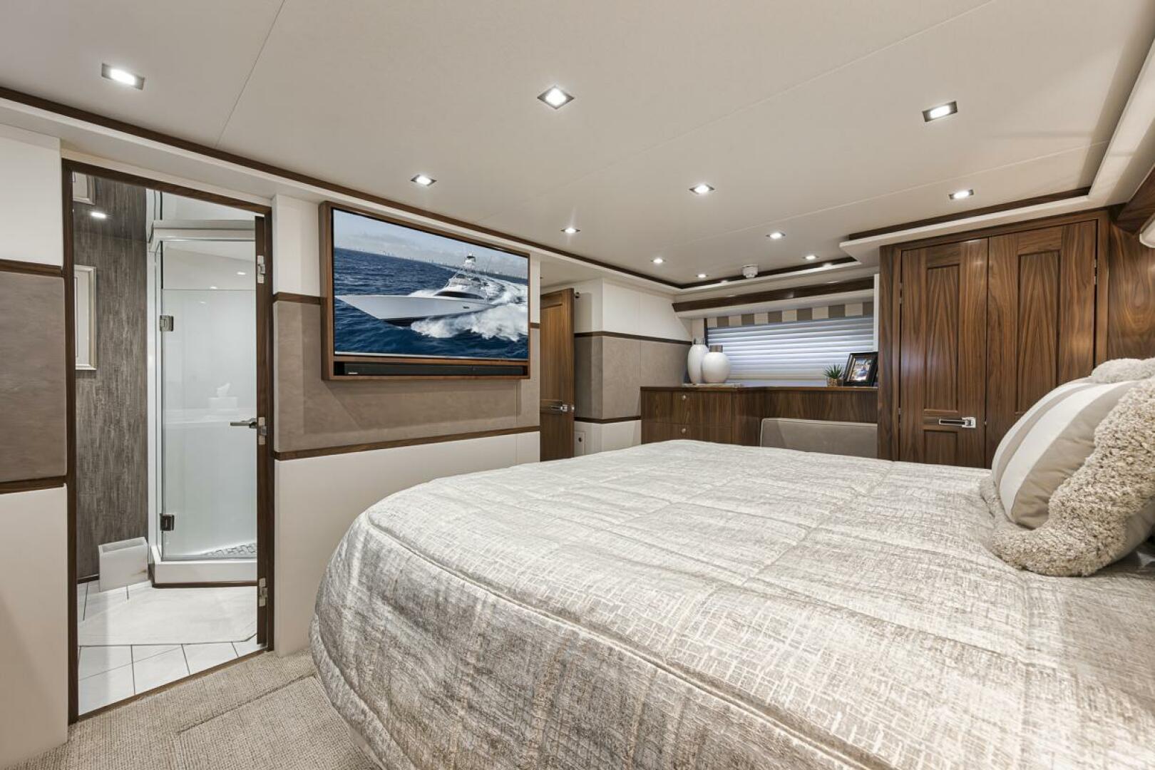 Slide: The Image of Stateroom 2021 Viking 80 Convertible Lucky Wave - 5143585