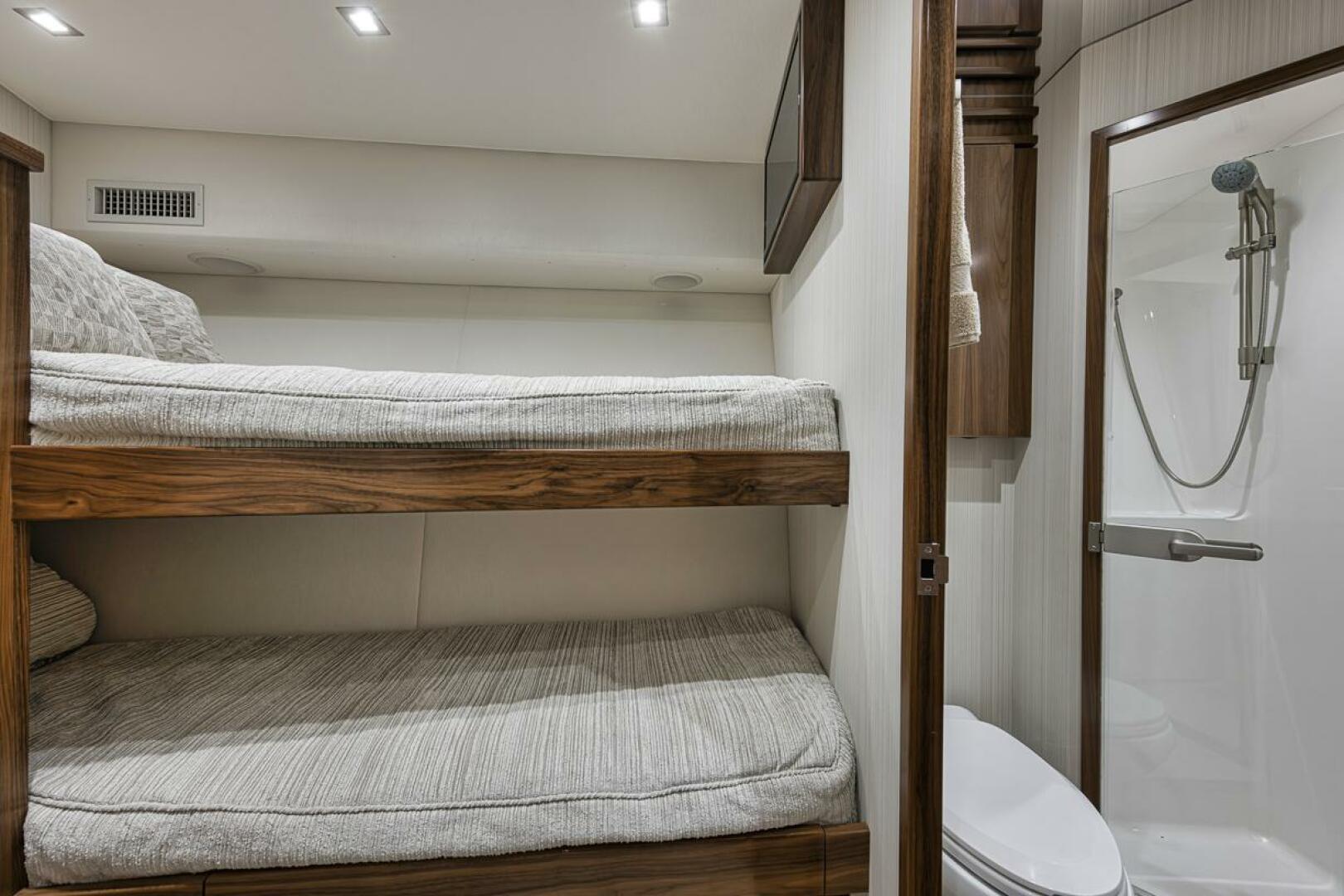 Slide: The Image of Stateroom 2021 Viking 80 Convertible Lucky Wave - 5143593
