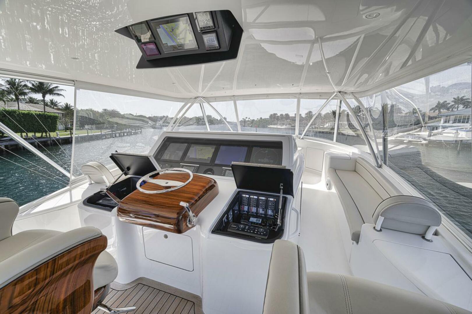 Slide: The Image of Flybridge 2021 Viking 80 Convertible Lucky Wave - 5143599