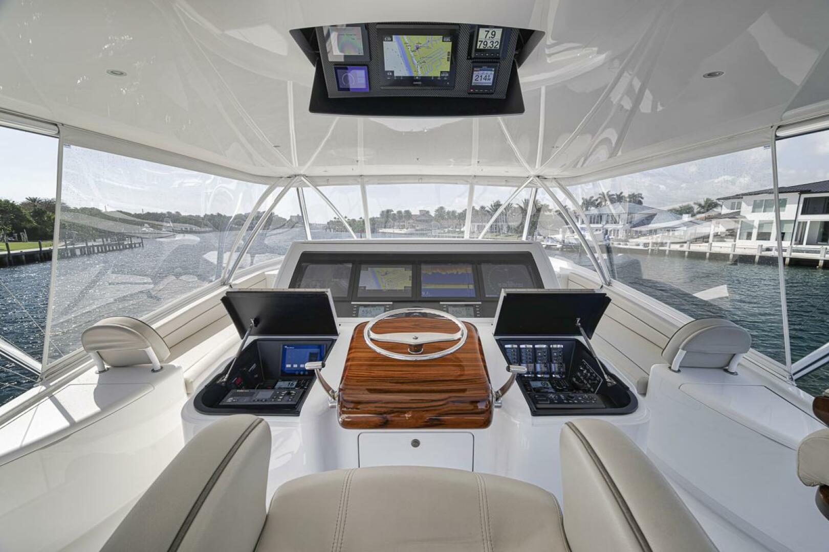 Slide: The Image of Flybridge 2021 Viking 80 Convertible Lucky Wave - 5143600