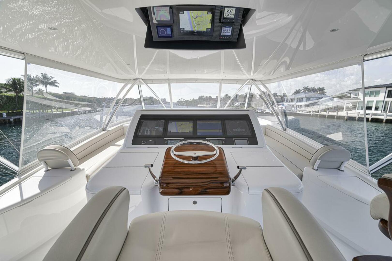 Slide: The Image of Flybridge 2021 Viking 80 Convertible Lucky Wave - 5143603