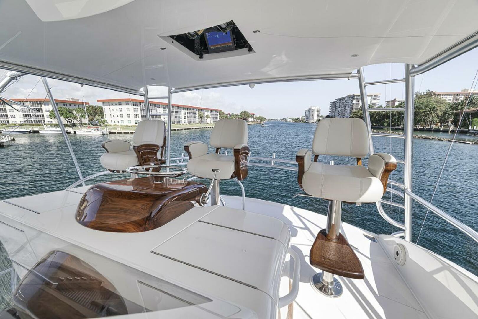Slide: The Image of Flybridge 2021 Viking 80 Convertible Lucky Wave - 5143605