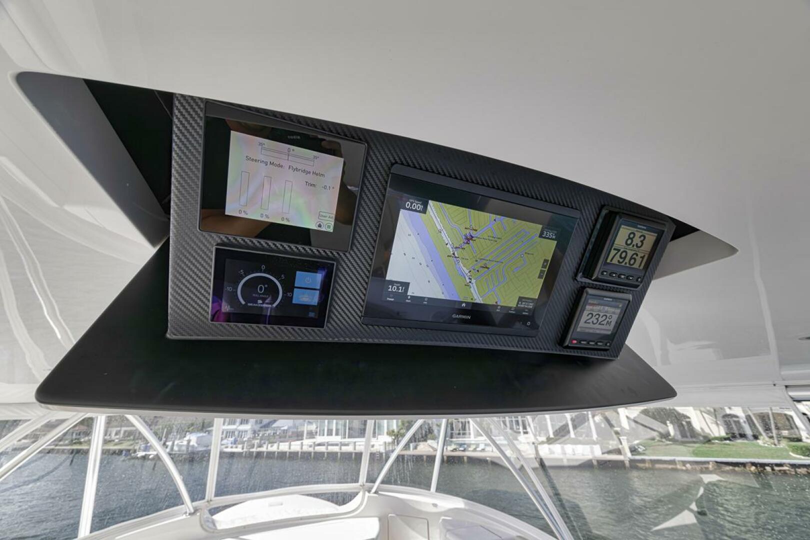 Slide: The Image of Flybridge 2021 Viking 80 Convertible Lucky Wave - 5143607