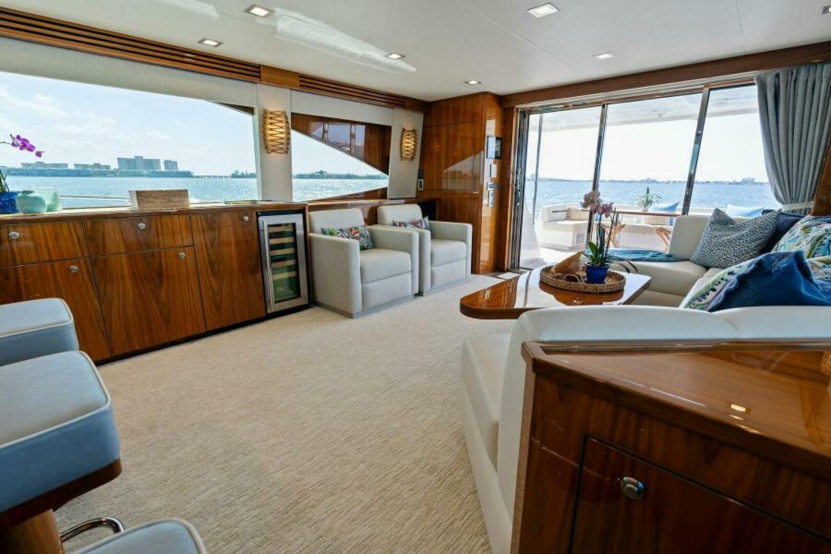 Slide: The Image of 2021 Viking 82 Cockpit Motor Yacht - MANA - Salon - 4866892
