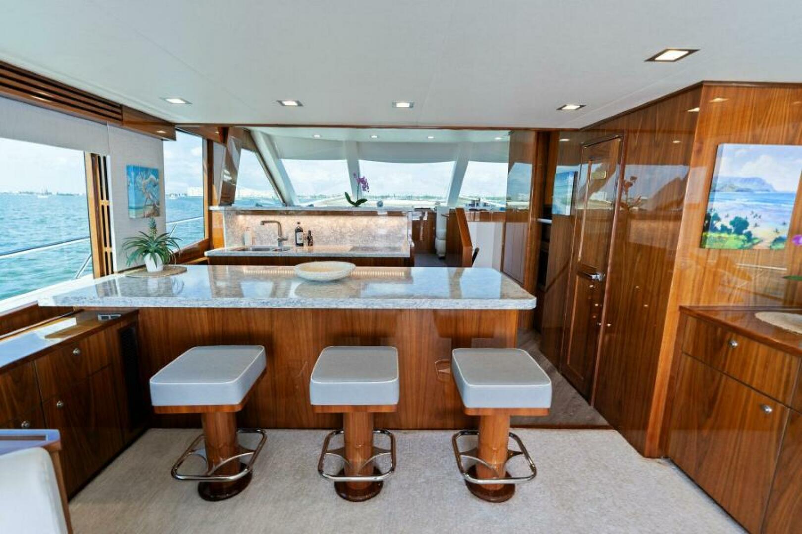 Slide: The Image of 2021 Viking 82 Cockpit Motor Yacht - MANA - Salon - 4866896