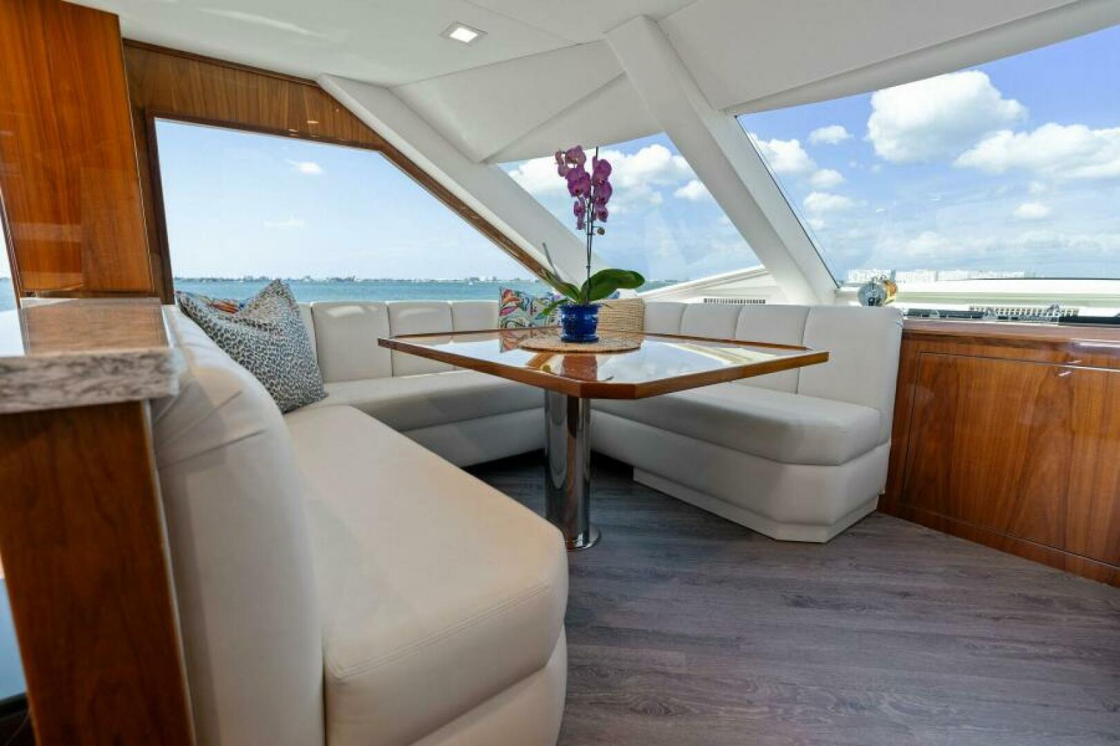 Slide: The Image of 2021 Viking 82 Cockpit Motor Yacht - MANA - Dinette - 4866906
