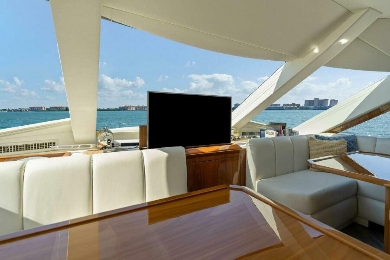 Slide: The Image of 2021 Viking 82 Cockpit Motor Yacht - MANA - Dinette - 4866908