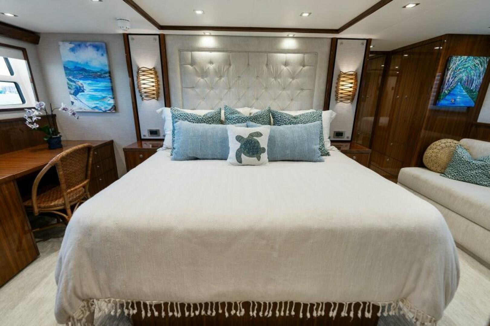 Slide: The Image of 2021 Viking 82 Cockpit Motor Yacht - MANA - Master Stateroom - 4866913