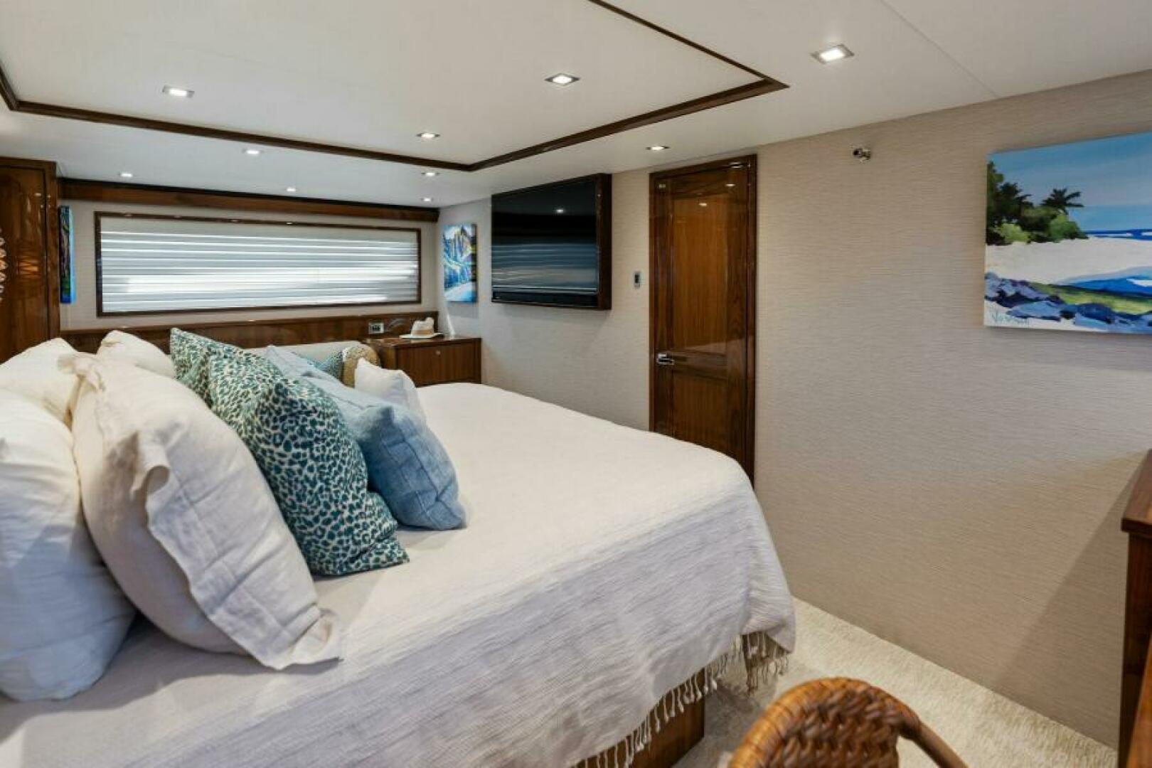 Slide: The Image of 2021 Viking 82 Cockpit Motor Yacht - MANA - Master Stateroom - 4866920