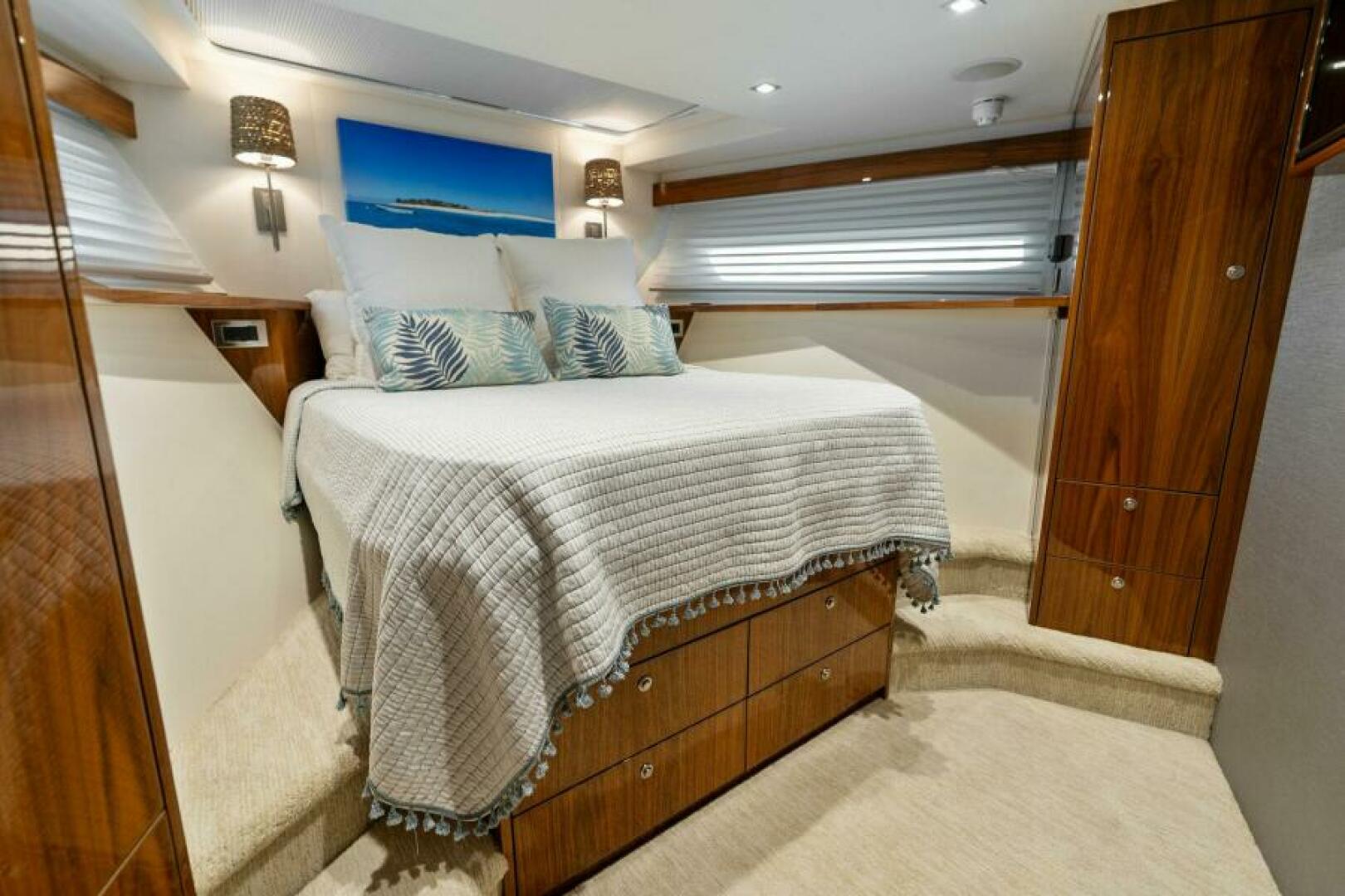 Slide: The Image of 2021 Viking 82 Cockpit Motor Yacht - MANA - Forward Guest Stateroom - 4866924