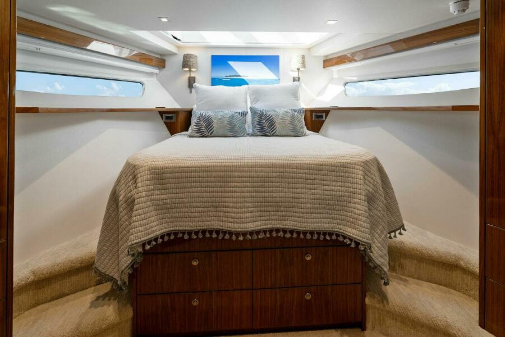 Slide: The Image of 2021 Viking 82 Cockpit Motor Yacht - MANA - Forward Guest Stateroom - 4866925