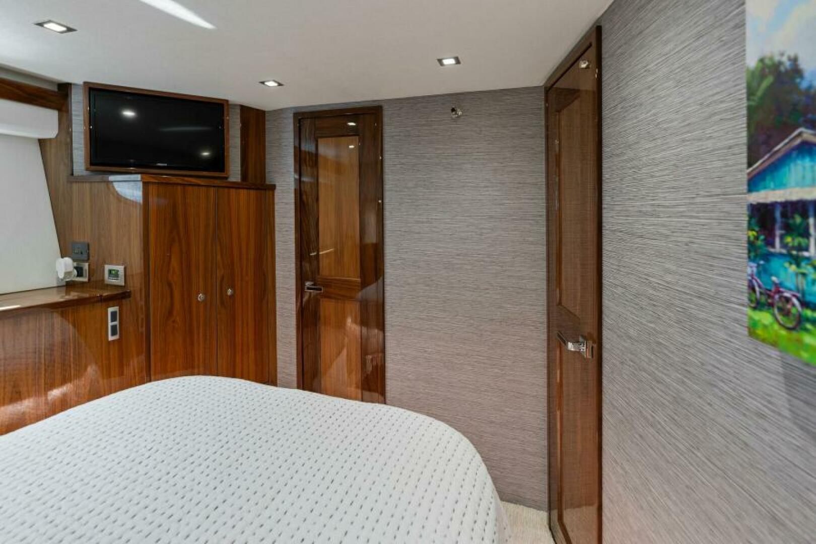 Slide: The Image of 2021 Viking 82 Cockpit Motor Yacht - MANA - Starboard Stateroom - 4866931