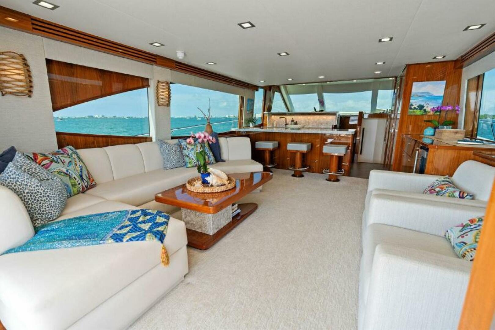 Slide: The Image of 2021 Viking 82 Cockpit Motor Yacht - MANA - Salon - 4866888