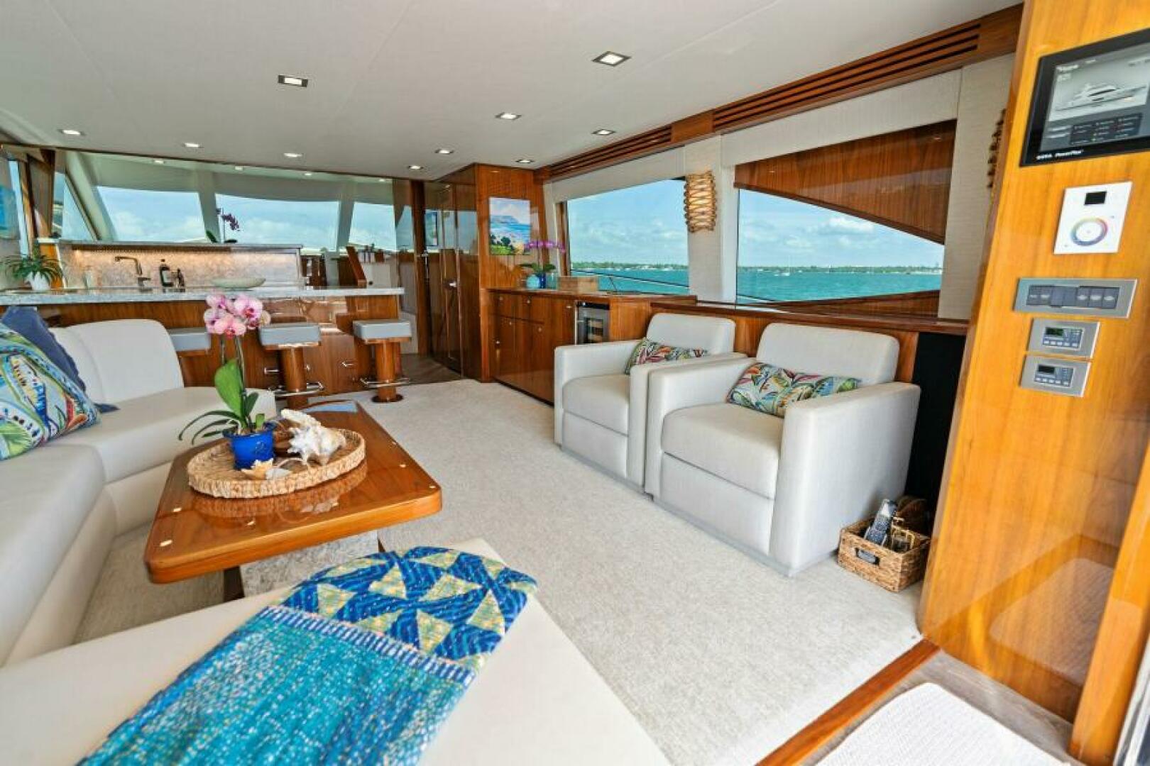 Slide: The Image of 2021 Viking 82 Cockpit Motor Yacht - MANA - Salon - 4866890
