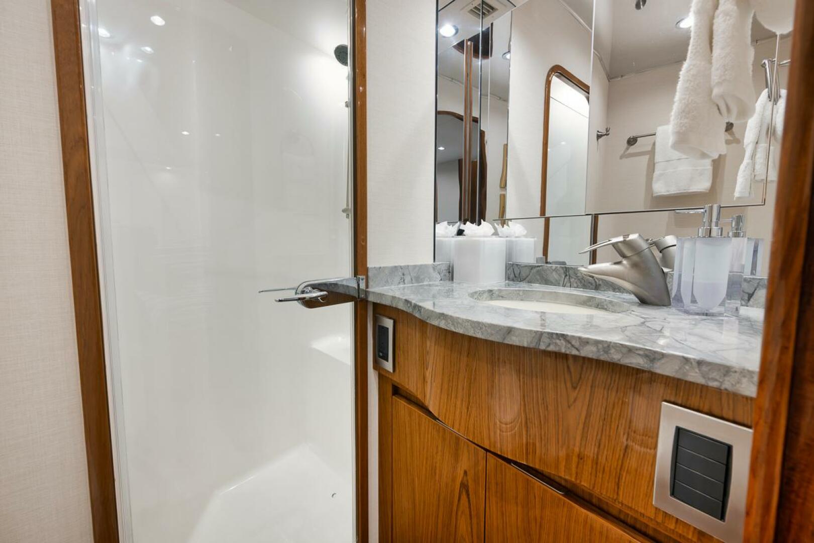 Slide: The Image of 2010 Viking 82 Convertible SWEETUMS STBD Stateroom Head - 4757516