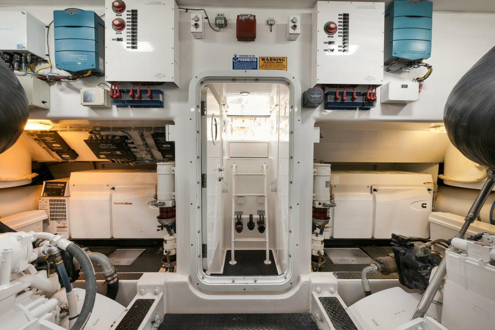 Slide: The Image of 2010 Viking 82 Convertible SWEETUMS Engine Room Access - 4757451