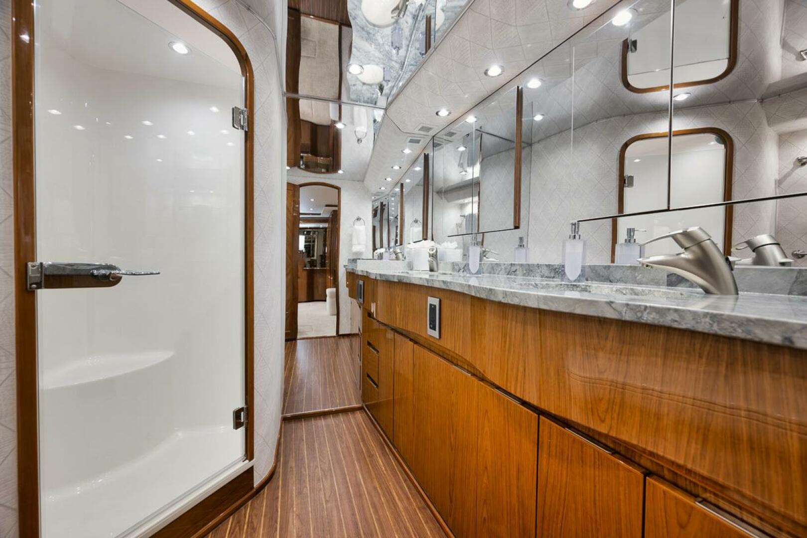 Slide: The Image of 2010 Viking 82 Convertible SWEETUMS Master Stateroom Head - 4757527