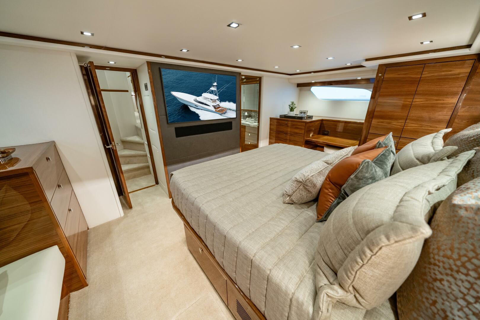Slide: The Image of Viking 82 Convertible Master Stateroom - 4975613