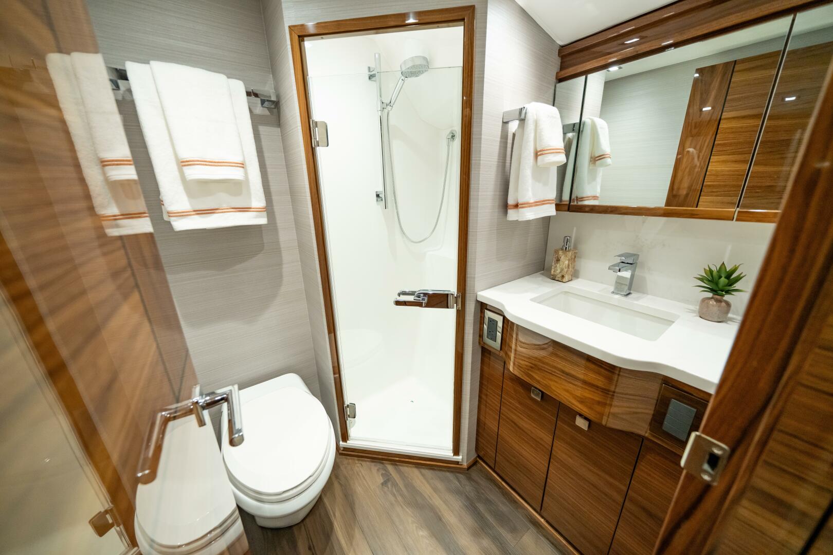 Slide: The Image of Viking 82 Convertible Crew Stateroom Port Aft Head - 4975776