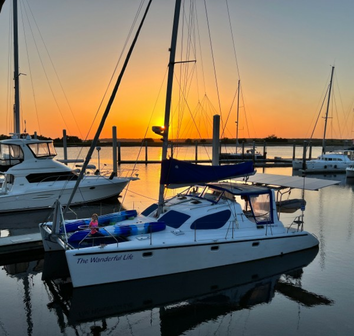 Slide: The Image of Used Sail Catamaran for sale 2001 Voyage 380 - THE WANDERFUL LIFE - 5314664