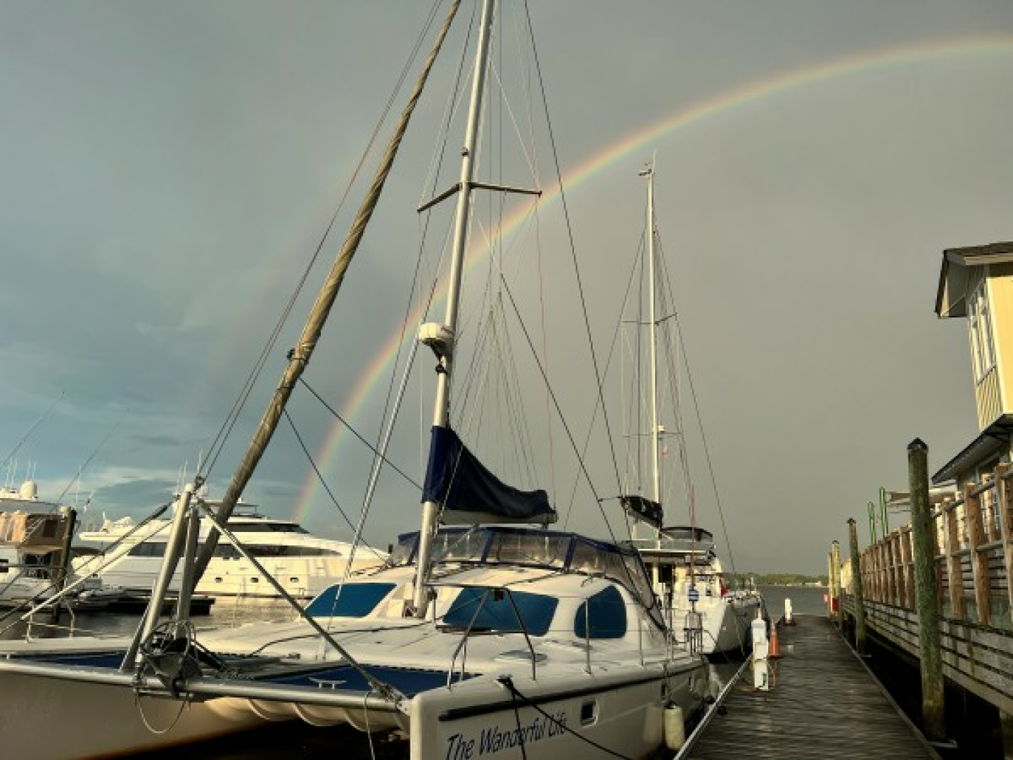 Slide: The Image of Used Sail Catamaran for sale 2001 Voyage 380 - THE WANDERFUL LIFE - 5314679