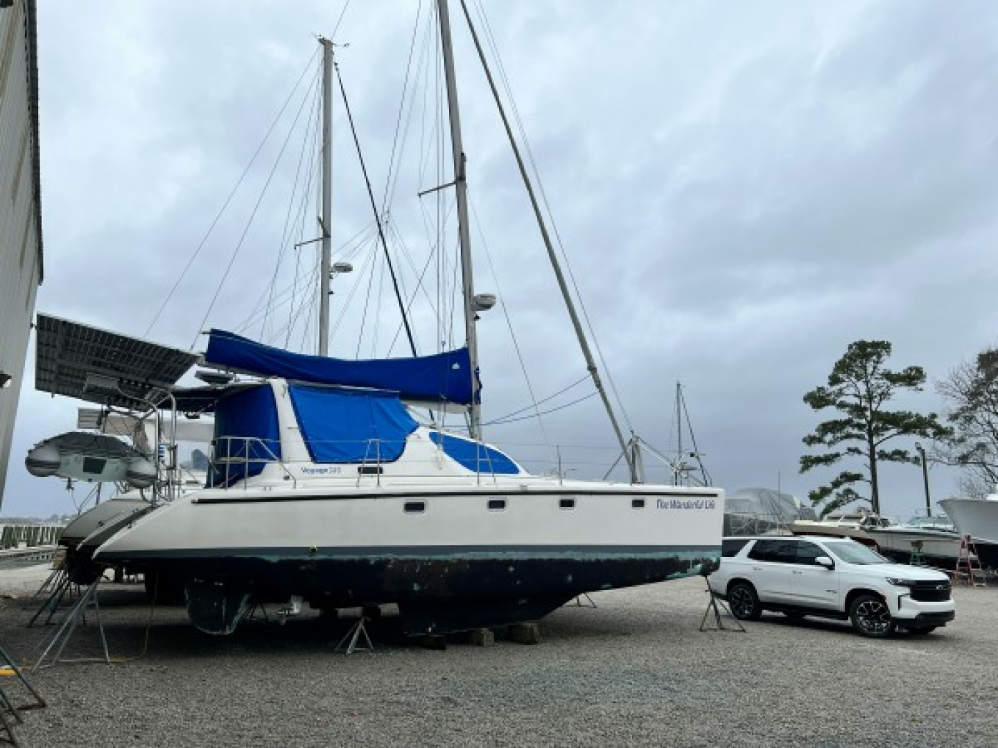 Slide: The Image of Used Sail Catamaran for sale 2001 Voyage 380 - THE WANDERFUL LIFE - 5314678