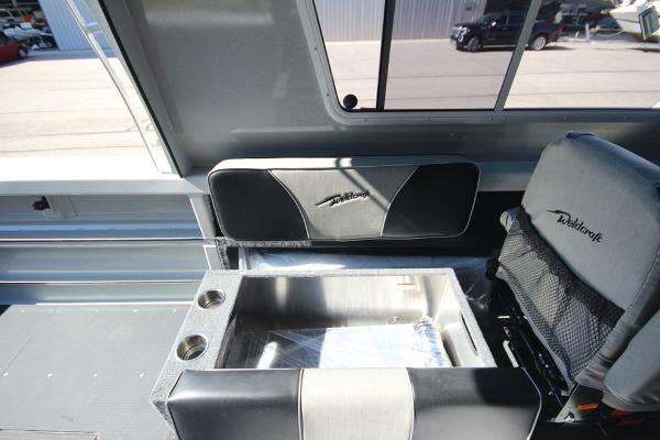 Slide: The Image of Interior of 2026 Weldcraft 220 Ocean King 250XB boat with seating and sink. - 18