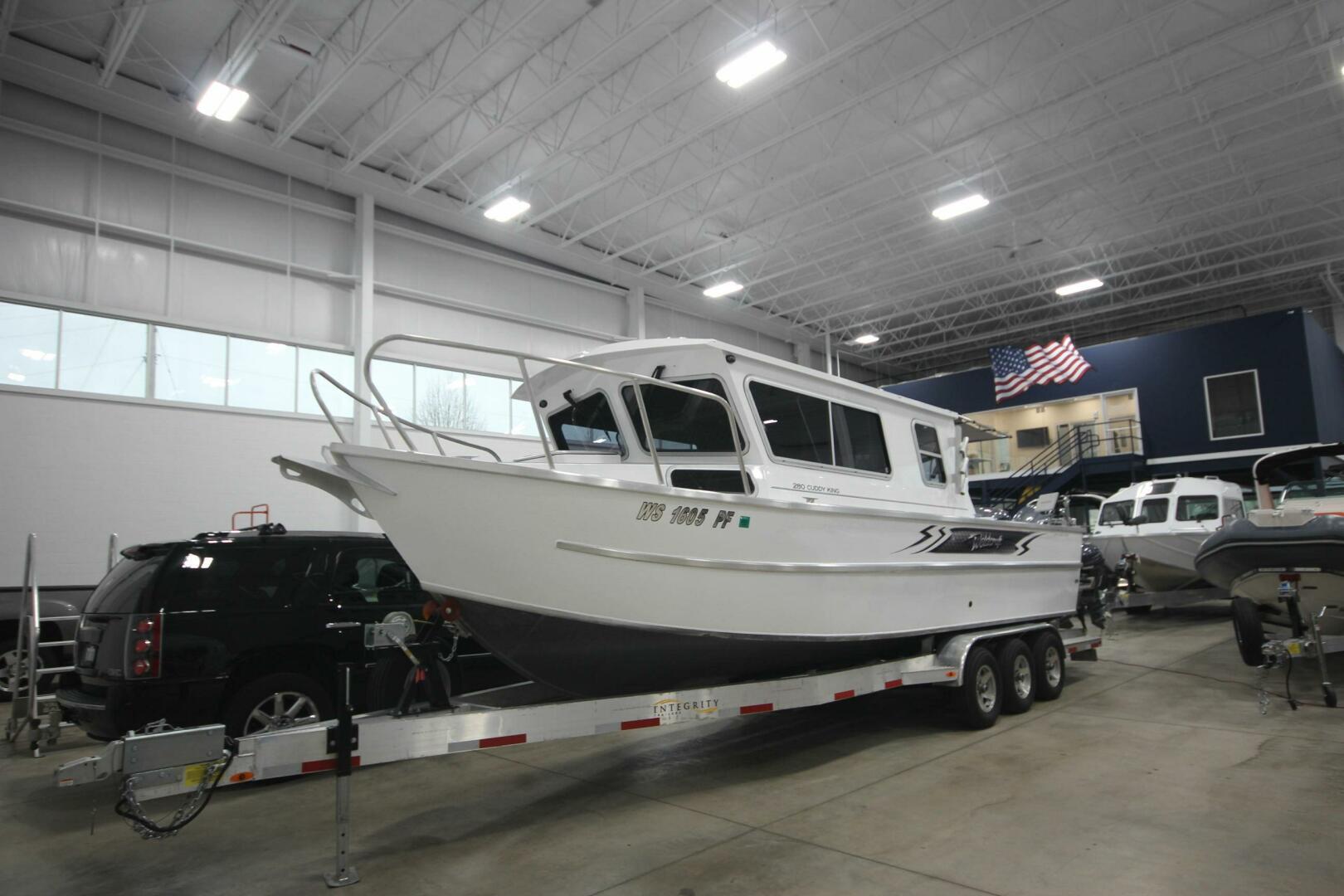 Slide: The Image of Weldcraft 280 Cuddy King T250XCB's & Custom Aluminum 15K Trailer 2023 - 5180432
