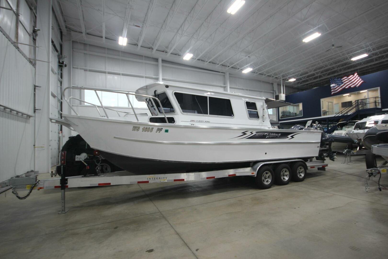 Slide: The Image of Weldcraft 280 Cuddy King T250XCB's & Custom Aluminum 15K Trailer 2023 - 5180431