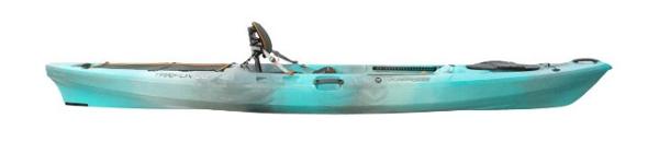 Slide: The Image of 2023 Wilderness Systems Tarpon 120 kayak in teal and gray. - 1