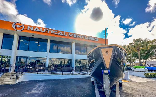 Slide: The Image of 2023 X Shore Eelex 8000 boat at Nautical Ventures dealership. - 7