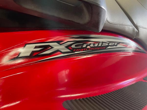 Slide: The Image of 2005 Yamaha WaveRunner FX Cruiser HO, red body with logo detail. - 7