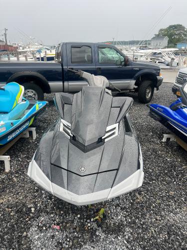 Slide: The Image of 2013 Yamaha WaveRunner FX Cruiser SHO jet ski on gravel lot. - 3