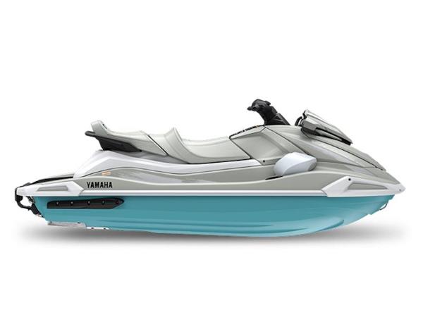 The Image of 2025 Yamaha WaveRunner VX Cruise HO, sleek design, light blue and white color scheme. - 0