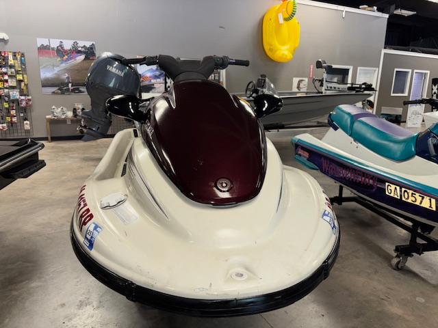 Slide: The Image of 2000 Yamaha WaveRunner XL 800 jet ski in showroom, front view. - 2