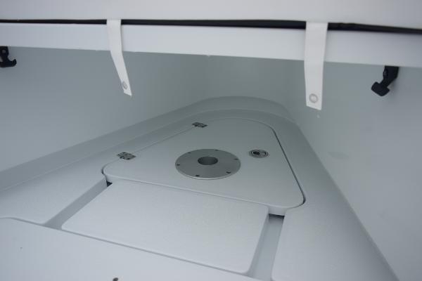 Slide: The Image of 2024 Yellowfin 42 boat storage compartment. - 32