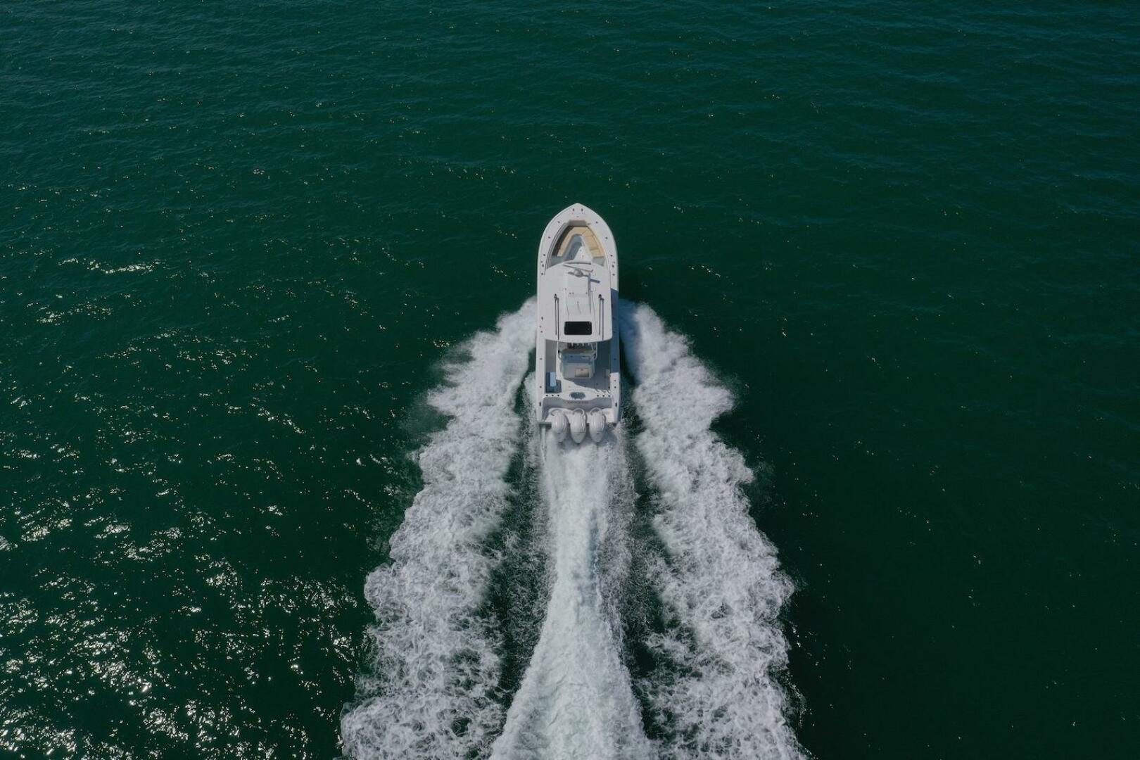Slide: The Image of 2022 Yellowfin 42 Center Console 'Genesis' Aerial View - 4399352