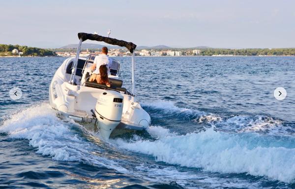 Slide: The Image of 2023 Zar Formenti Zar 65 boat cruising on open water. - 2