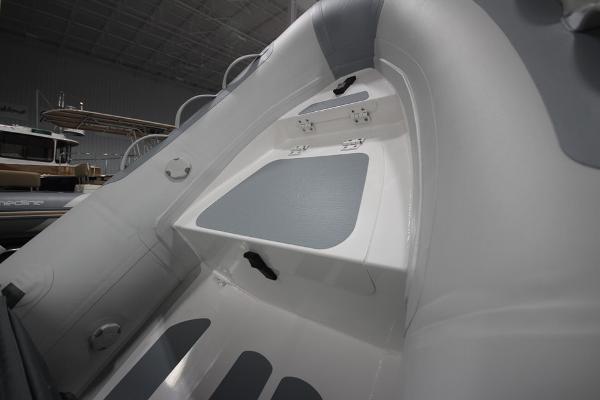 Slide: The Image of 2023 Zodiac Cadet 390 DL RIB ALU PVC boat interior detail. - 2