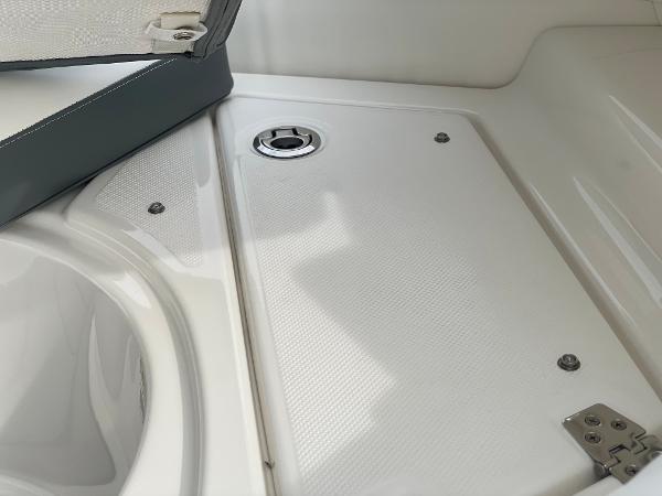 Slide: The Image of 2023 Zodiac Yachtline 490 Deluxe NEO 90hp boat interior detail. - 12